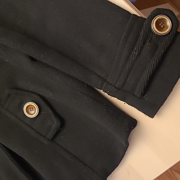 Me Jane Y2K Double Breasted Black Lined Jacket with Oversized Buttons - Picture 17 of 17